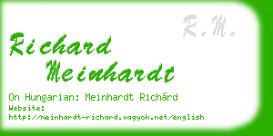 richard meinhardt business card